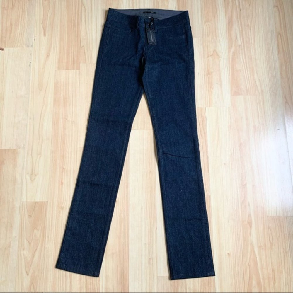 NWT Kiki De Montparnasse 25 Slim Indigo Jean Butterfly